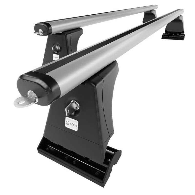 Mossa - Alu-Dachträger kompatibel mit Citroen C3 Hatchback (2009-2016) - silbern Dachträger Dachgepäckträger - Montagepunkte 1 von Mossa