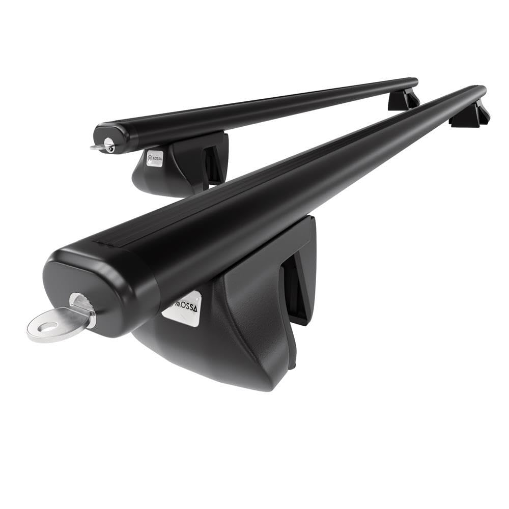 Mossa - Alu-Dachträger kompatibel mit Ford Ranger Pick-Up (2011-2022) - schwarz Dachträger Dachgepäckträger - Reling 1 von Mossa