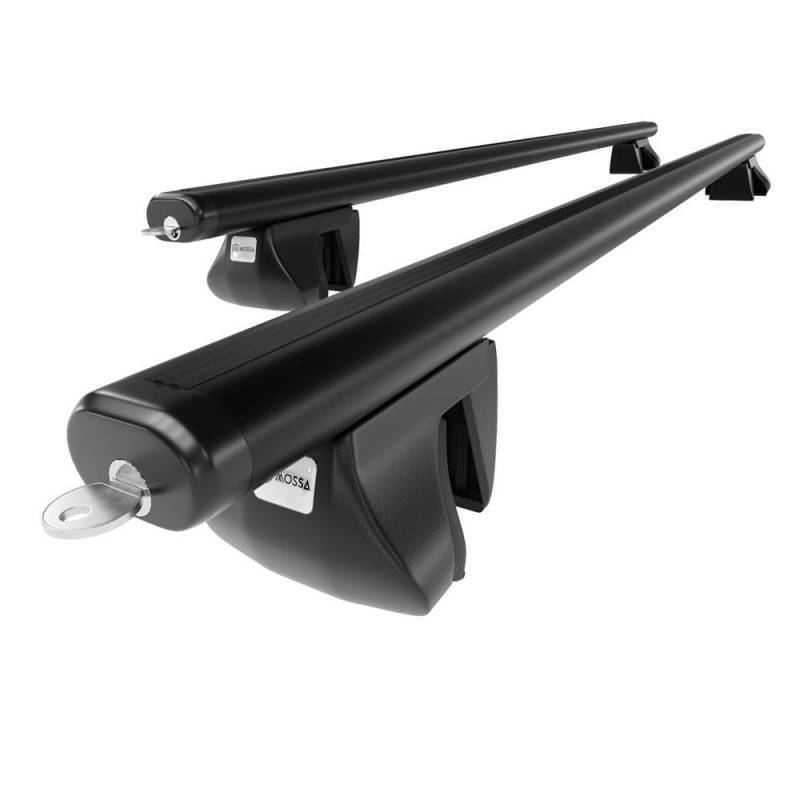Mossa - Alu-Dachträger kompatibel mit Renault Kangoo Maxi Van (2010-2021) - schwarz Dachträger Dachgepäckträger - Reling 1 von Mossa