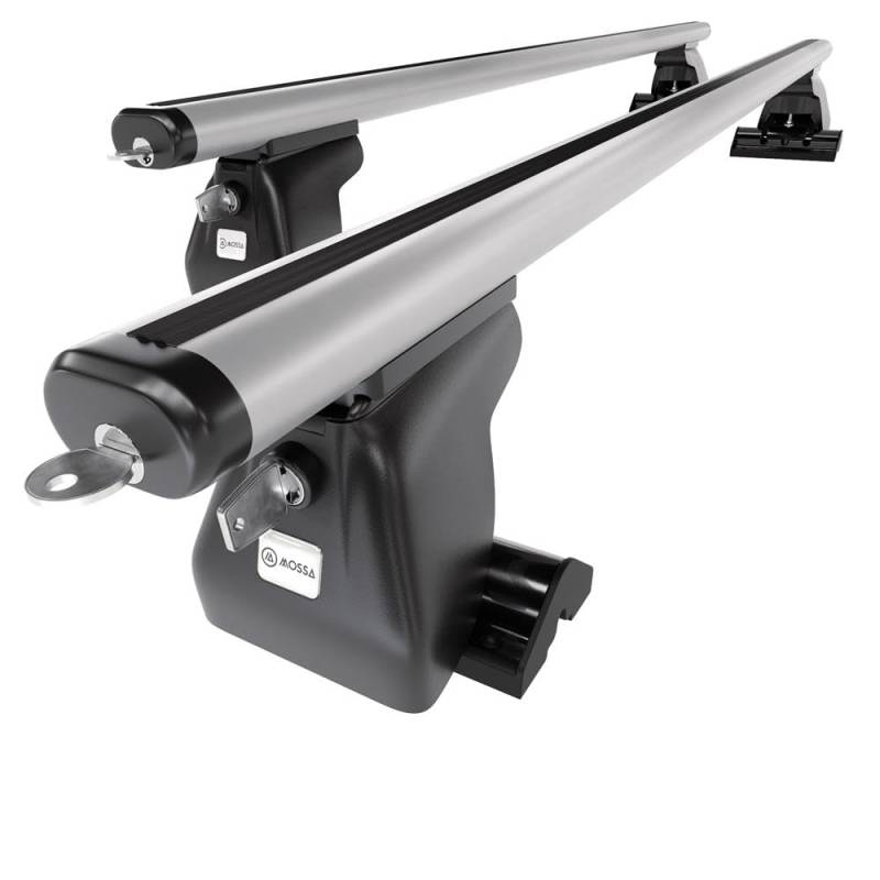 Mossa - Alu-Dachträger kompatibel mit VW Volkswagen Multivan T6 Van (2015-2021) - silbern Dachträger Dachgepäckträger - T-Profil 1 von Mossa