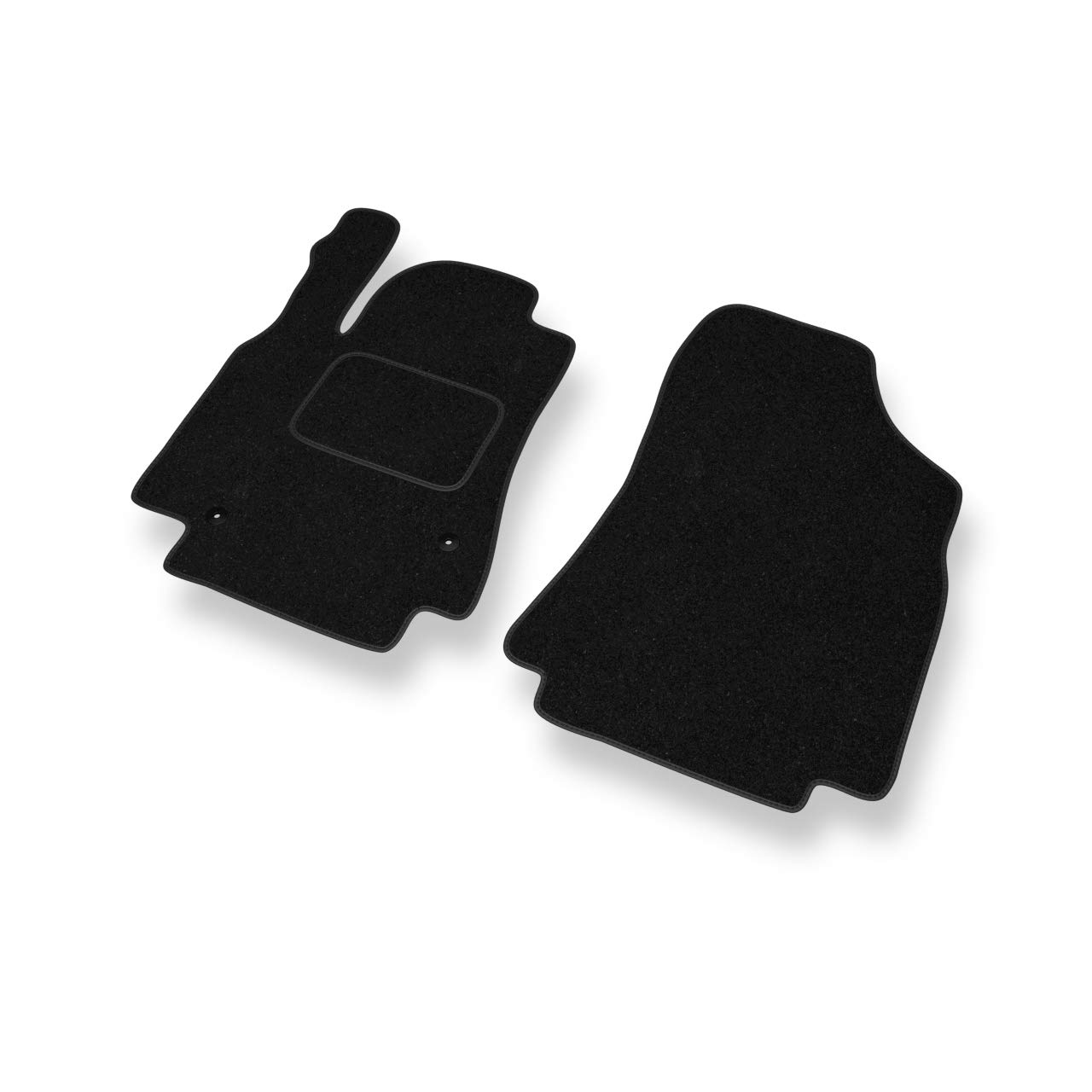 Mossa Fußmatten (vorne) kompatibel mit Peugeot Partner II (2008-2018) - schwarz (Standard) von Mossa