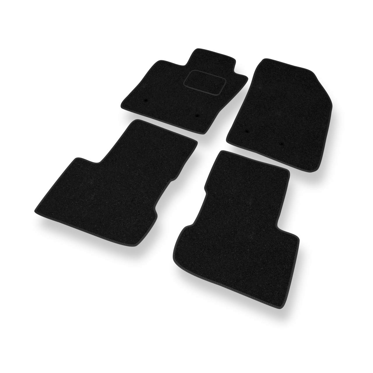Mossa - Fußmatten Auto kompatibel mit FIAT 500X (2015- ) - schwarz Automatten Autoteppiche 2 von Mossa
