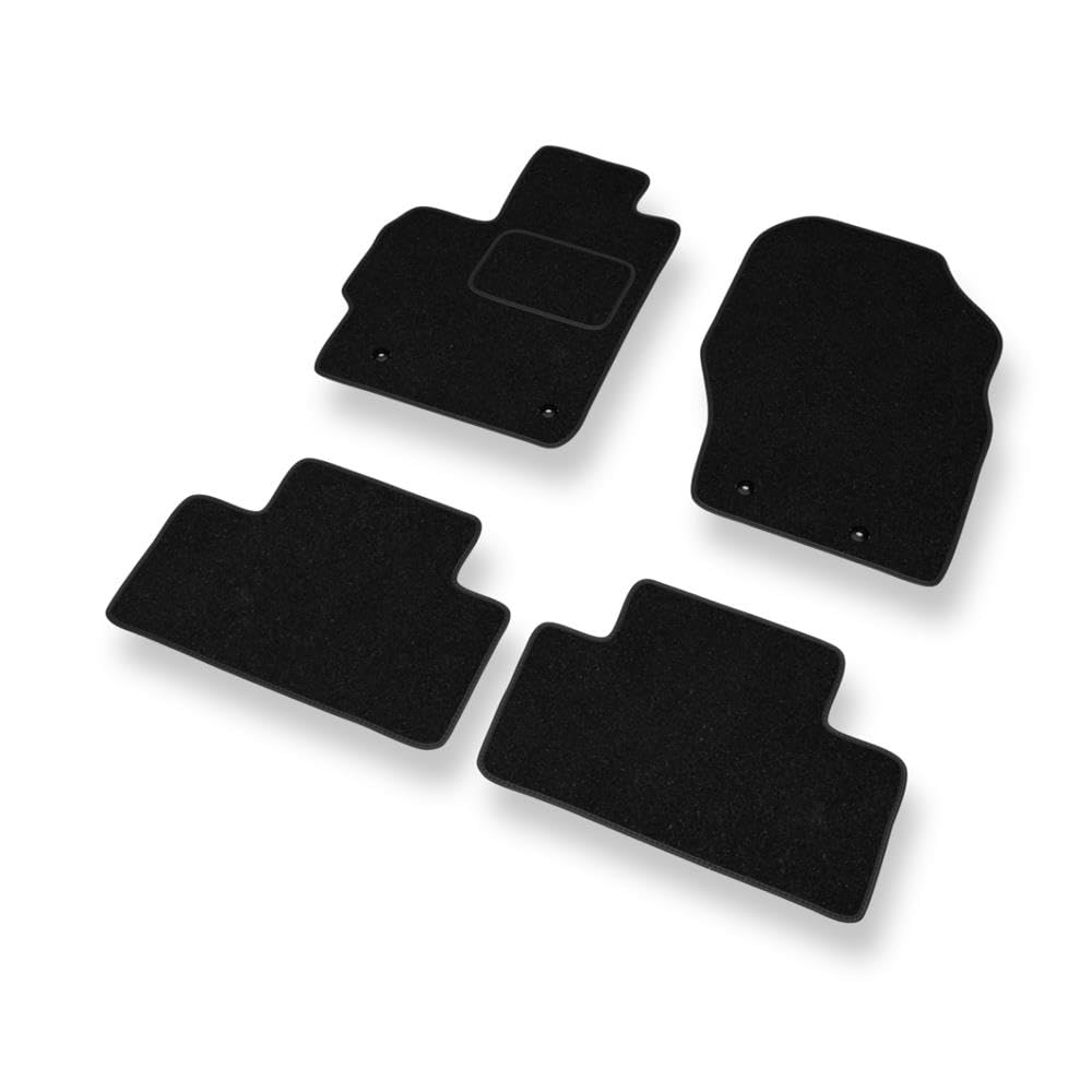 Mossa - Fußmatten Auto kompatibel mit Mazda CX-7 (2007-2012) - schwarz Automatten Autoteppiche 1 von Mossa