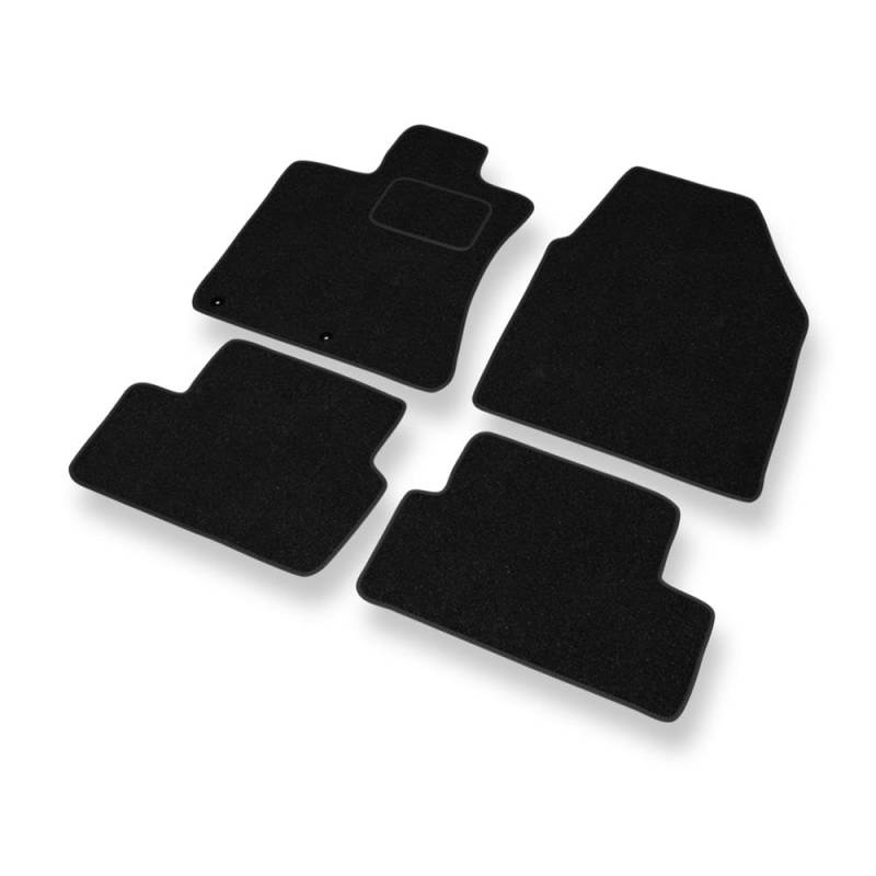 Mossa - Fußmatten Auto kompatibel mit Nissan Qashqai I (2007-2013) - schwarz Automatten Autoteppiche 1 von Mossa