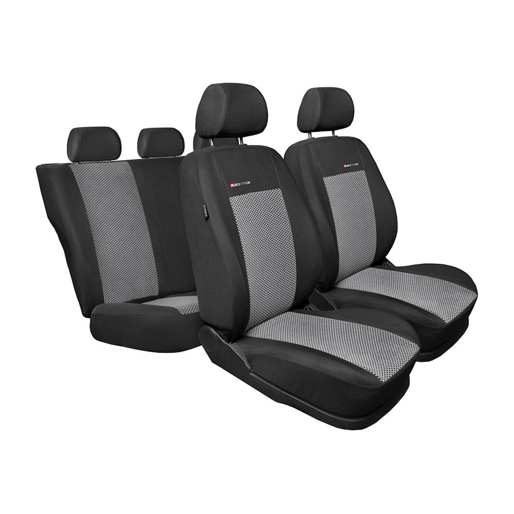 Mossa - Maßgeschneiderte Sitzbezüge Auto kompatibel mit Audi A6 C6 Avant, Limousine (2004-2011) - Autositzbezüge Schonbezüge für Autositze - E2 von Mossa