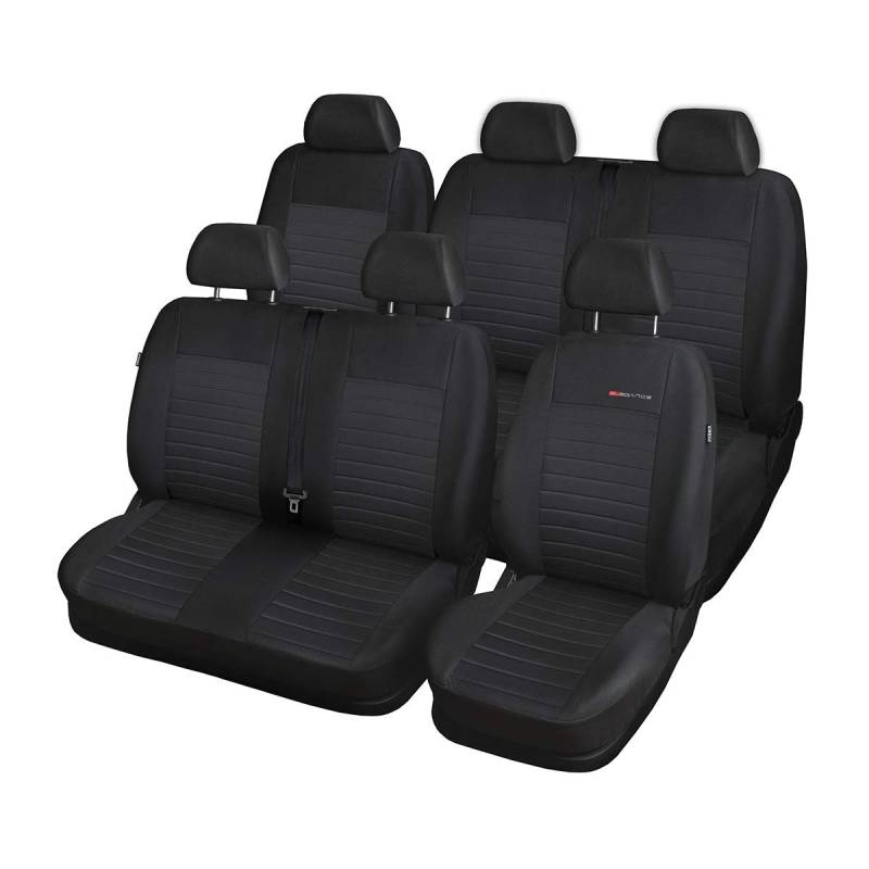 Mossa - Maßgeschneiderte Sitzbezüge Auto kompatibel mit Ford Transit VII Van (2013-2019) - 6 Sitzer - Autositzbezüge Schonbezüge für Autositze - E4 von Mossa