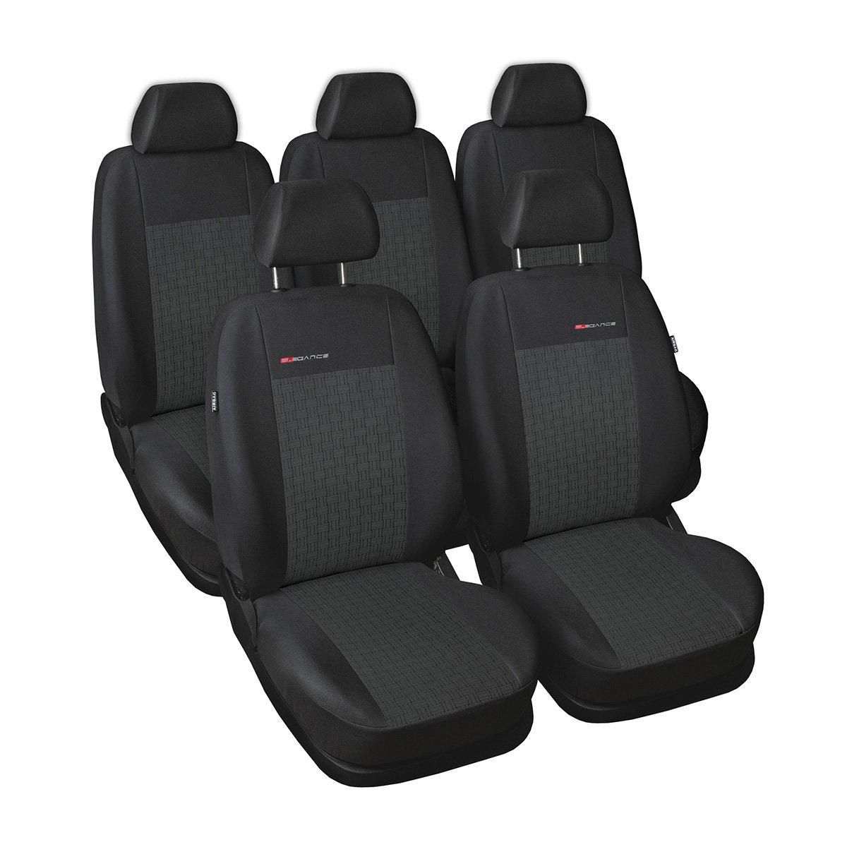 Mossa - Maßgeschneiderte Sitzbezüge Auto kompatibel mit Peugeot 308 SW (2007-2013) - Autositzbezüge Schonbezüge für Autositze - E1 von Mossa