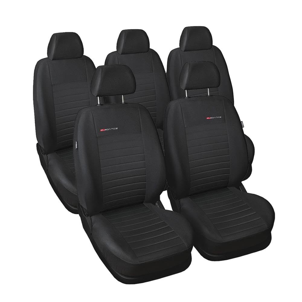 Mossa - Maßgeschneiderte Sitzbezüge Auto kompatibel mit Peugeot Partner II Tepee Van (2008-2019) - Autositzbezüge Schonbezüge für Autositze - E4 von Mossa