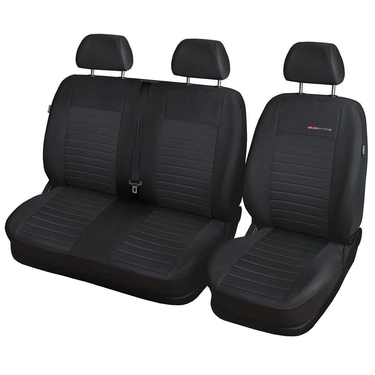 Mossa - Maßgeschneiderte Sitzbezüge Auto kompatibel mit Toyota ProAce II Van (2016- ) - Autositzbezüge Schonbezüge für Autositze - Elegance E4 von Mossa