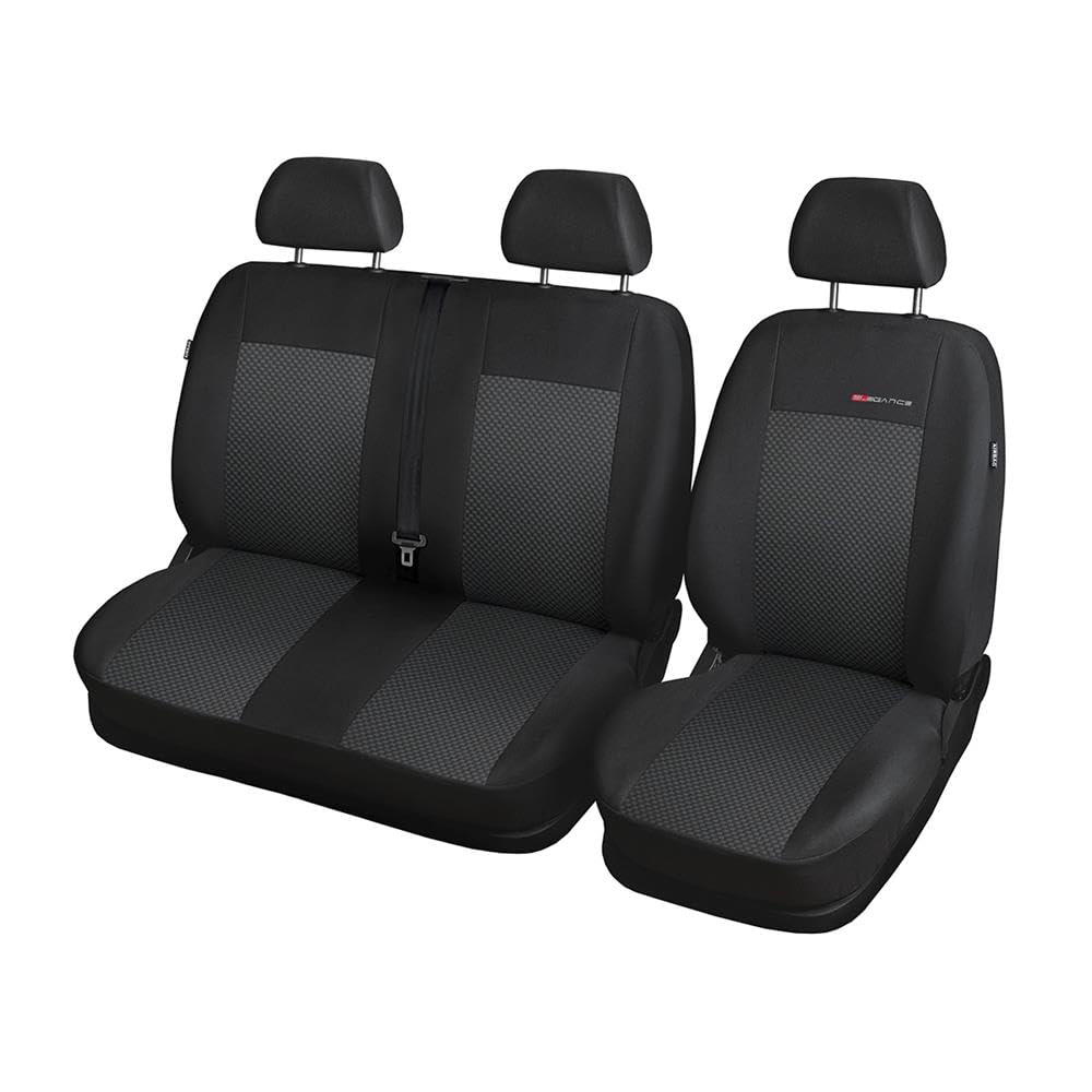 Mossa - Maßgeschneiderte Sitzbezüge Auto kompatibel mit FIAT Ducato III Van (2014- ) - Autositzbezüge Schonbezüge für Autositze - E3 2 von Mossa