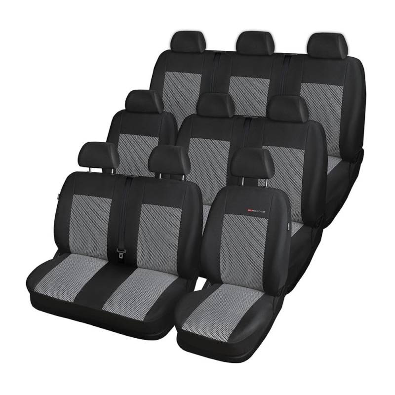 Mossa - Maßgeschneiderte Sitzbezüge Auto kompatibel mit Renault Trafic III Van (2014- ) - Autositzbezüge Schonbezüge für Autositze - E2 3 von Mossa
