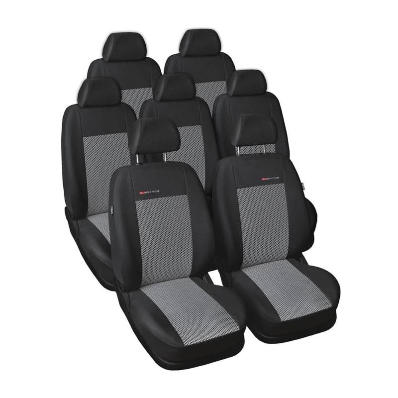 Mossa - Maßgeschneiderte Sitzbezüge Auto kompatibel mit VW Volkswagen Sharan II Van (2010- ) - Autositzbezüge Schonbezüge für Autositze - E2 2 von Mossa