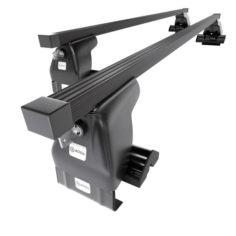 Mossa - Stahl-Dachträger kompatibel mit Toyota RAV4 mk III SUV (2005-2012) - schwarz Dachträger Dachgepäckträger - ohne Montagelemente von Mossa