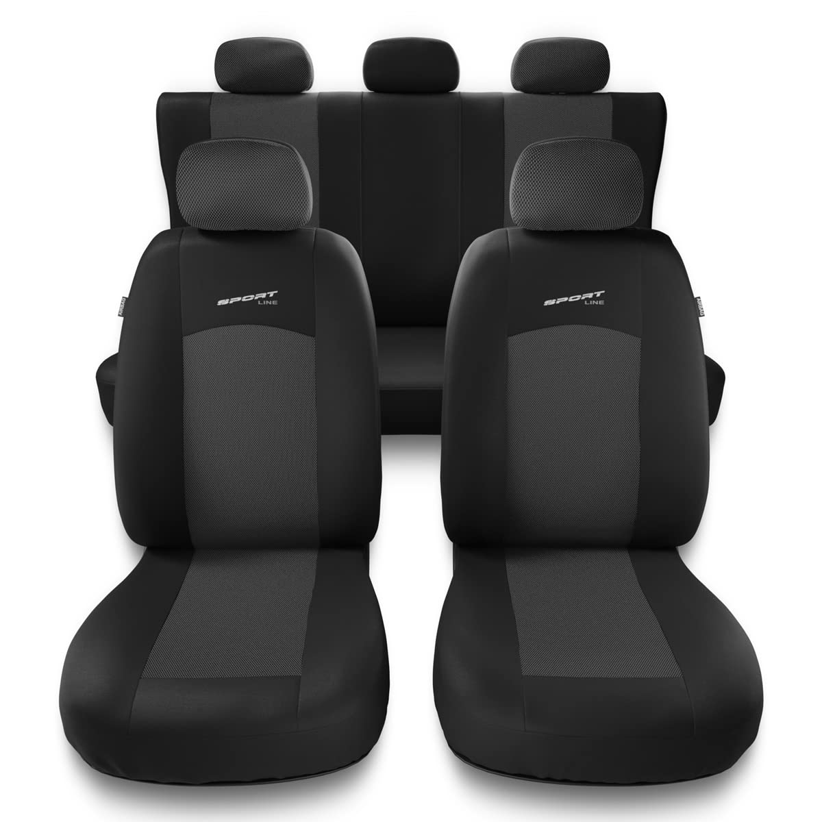 Mossa - Universal Sitzbezüge Auto kompatibel mit BMW 1er E82, E87, E88, F20, F21 (2004-2019) - Autositzbezüge Schonbezüge für Autositze - S-G1 von Mossa