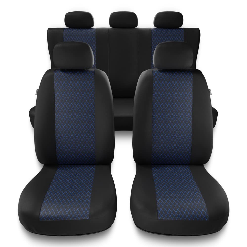 Mossa - Universal Sitzbezüge Auto kompatibel mit Dacia Duster I, II (2010-2019) - Autositzbezüge Schonbezüge für Autositze - PF-BL von Mossa