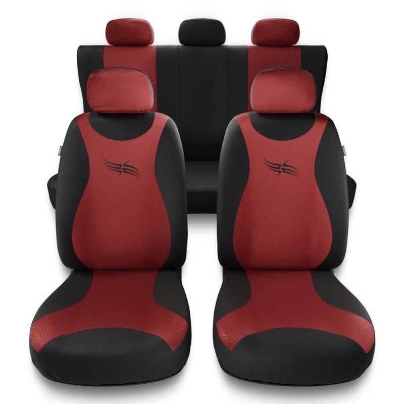 Mossa - Universal Sitzbezüge Auto kompatibel mit Ford Focus I, II, III, IV (1998-2019) - Autositzbezüge Schonbezüge für Autositze - TR-RD von Mossa