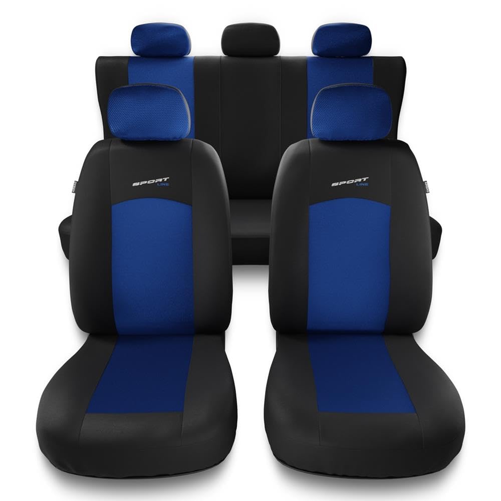Mossa - Universal Sitzbezüge Auto kompatibel mit Hyundai ix20 (2010-2019) - Autositzbezüge Schonbezüge für Autositze - S-BL von Mossa