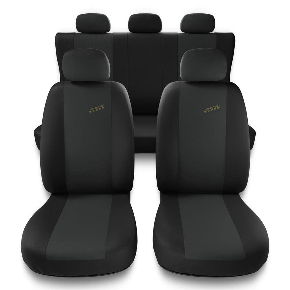Mossa - Universal Sitzbezüge Auto kompatibel mit Toyota Yaris I, II, III (1999-2019) - Autositzbezüge Schonbezüge für Autositze - X.R-G1 von Mossa