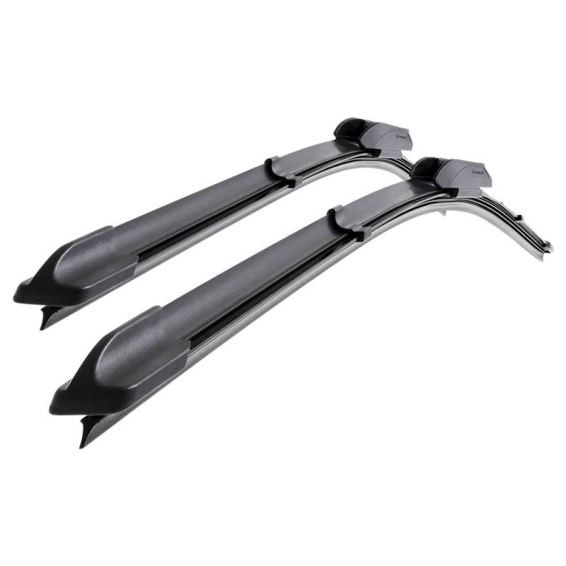 Mossa Vordere Scheibenwischer kompatibel mit Jaguar X-Type (03.2001-06.2010) - flache Wischerblätter. Wischerblätter - Set für Frontscheibe (Fahrer- + Beifahrerseite) (560 mm / 480 mm) von Mossa