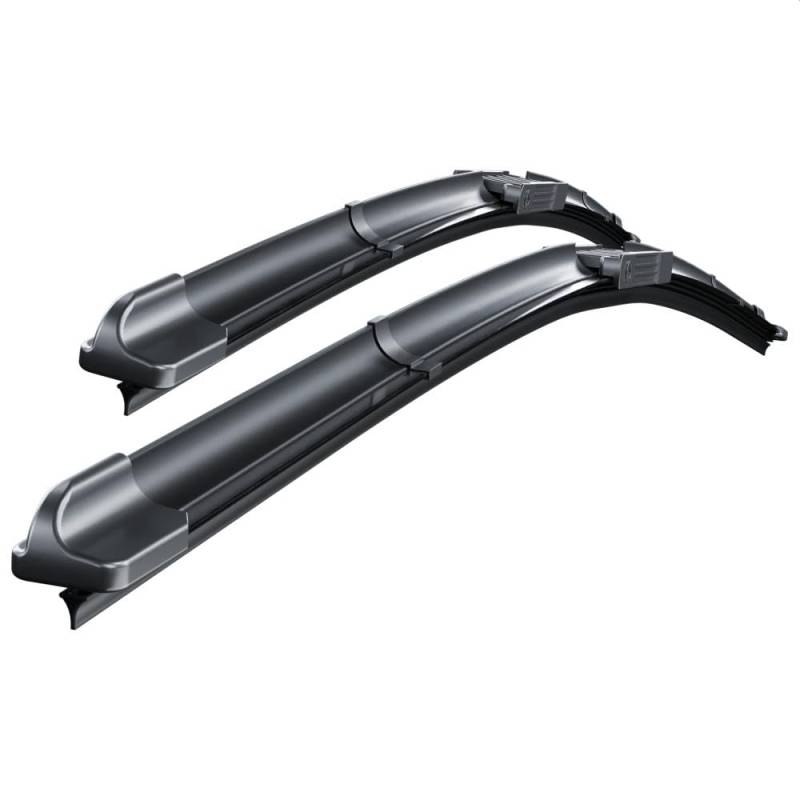 Mossa Vordere Scheibenwischer kompatibel mit VW Volkswagen Jetta V, VI (12.2005-2017) - flache Premium Wischerblätter. Wischerblätter - Set für Frontscheibe (Fahrer- + Beifahrerseite) (600 mm/480 mm) von Mossa