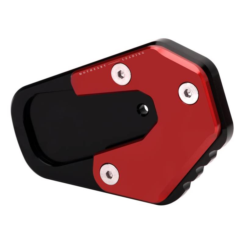 MotHeart Motorrad Seitenständer Erweiterung für R1250R/R1250RS/R1200RT LC/R1200R LC/R1200RS LC Motorradständer CNC-Seitenständer Kickständer Zubehör (Rot) von MotHeart