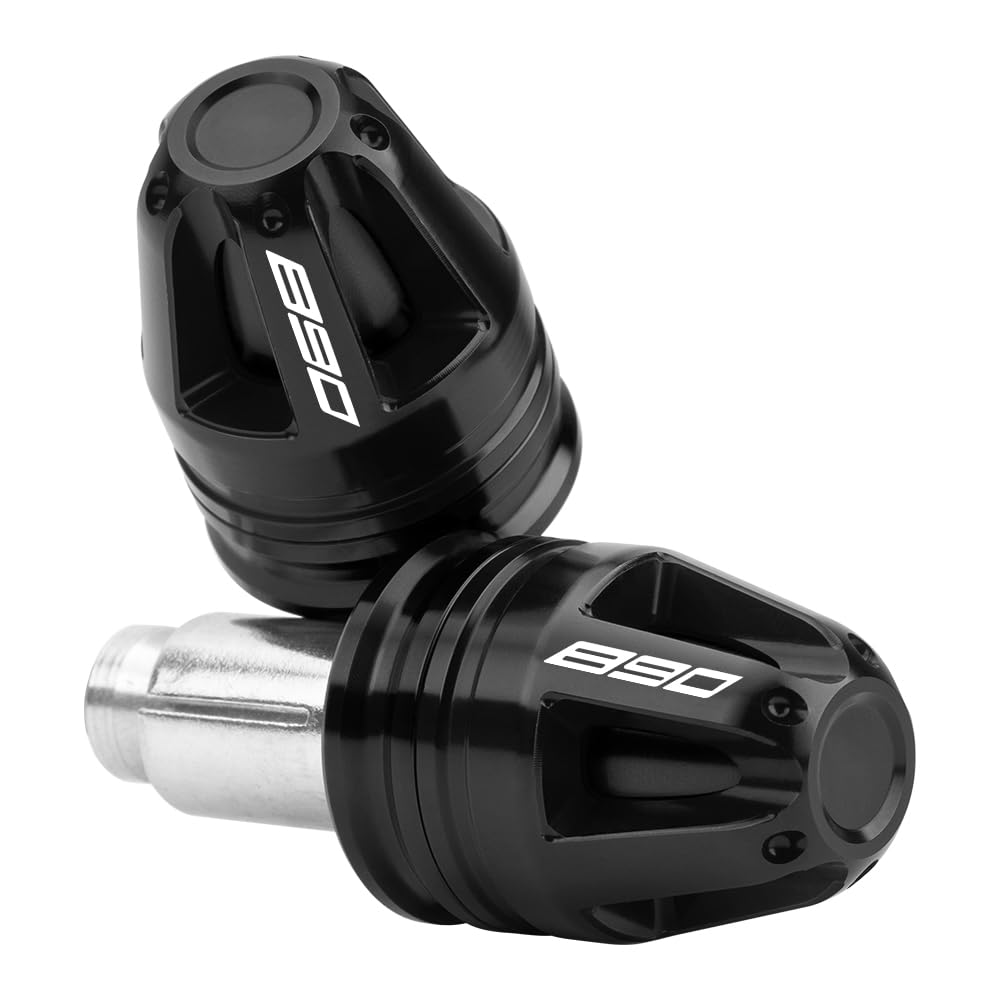 MotHeartCNC Universelle Lenkerendenstopfen für Motorräder für 890 SMT 890 Adventure 890 Adventure R 890 Duke 890 Duke R 890 Duke GP Lenkerendkappen für Motorräder Zubehör (Schwarz) von MotHeartCNC