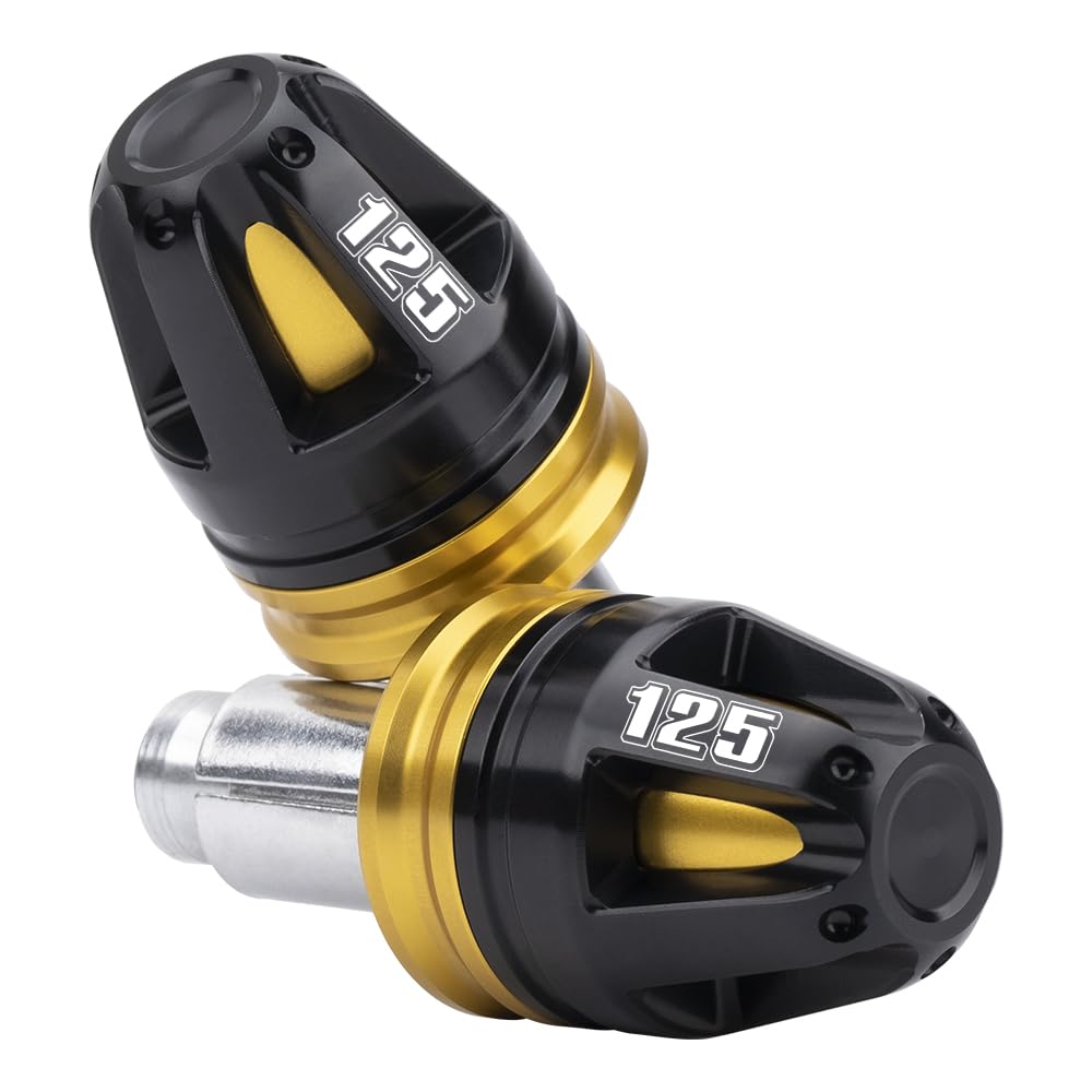 MotHeartCNC Universelle Lenkerendenstopfen für Motorräder für CT125 2020-2024 Lenkerendkappen für Motorräder 17 mm Durchmesser, Standard 7/8 Zoll 22 mm Zubehör (Gold) von MotHeartCNC