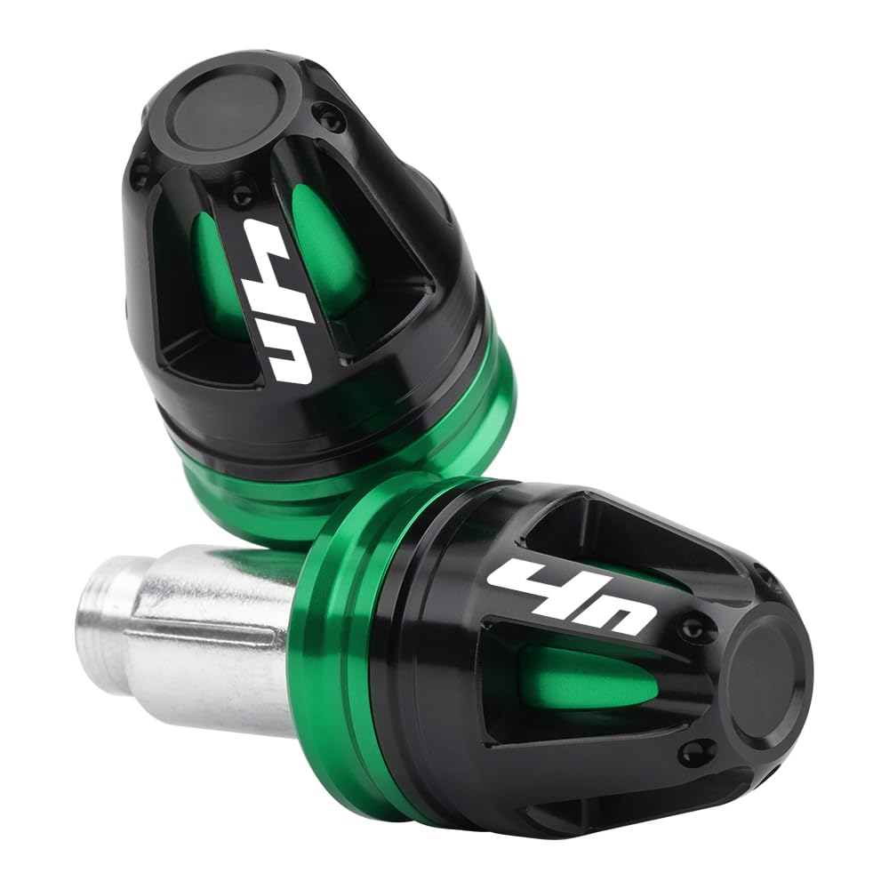 MotHeartCNC Universelle Lenkerendenstopfen für Motorräder für ER-4n 2011-2015 Lenkerendkappen für Motorräder 17 mm Durchmesser, Standard 7/8 Zoll 22 mm Zubehör (Grün) von MotHeartCNC