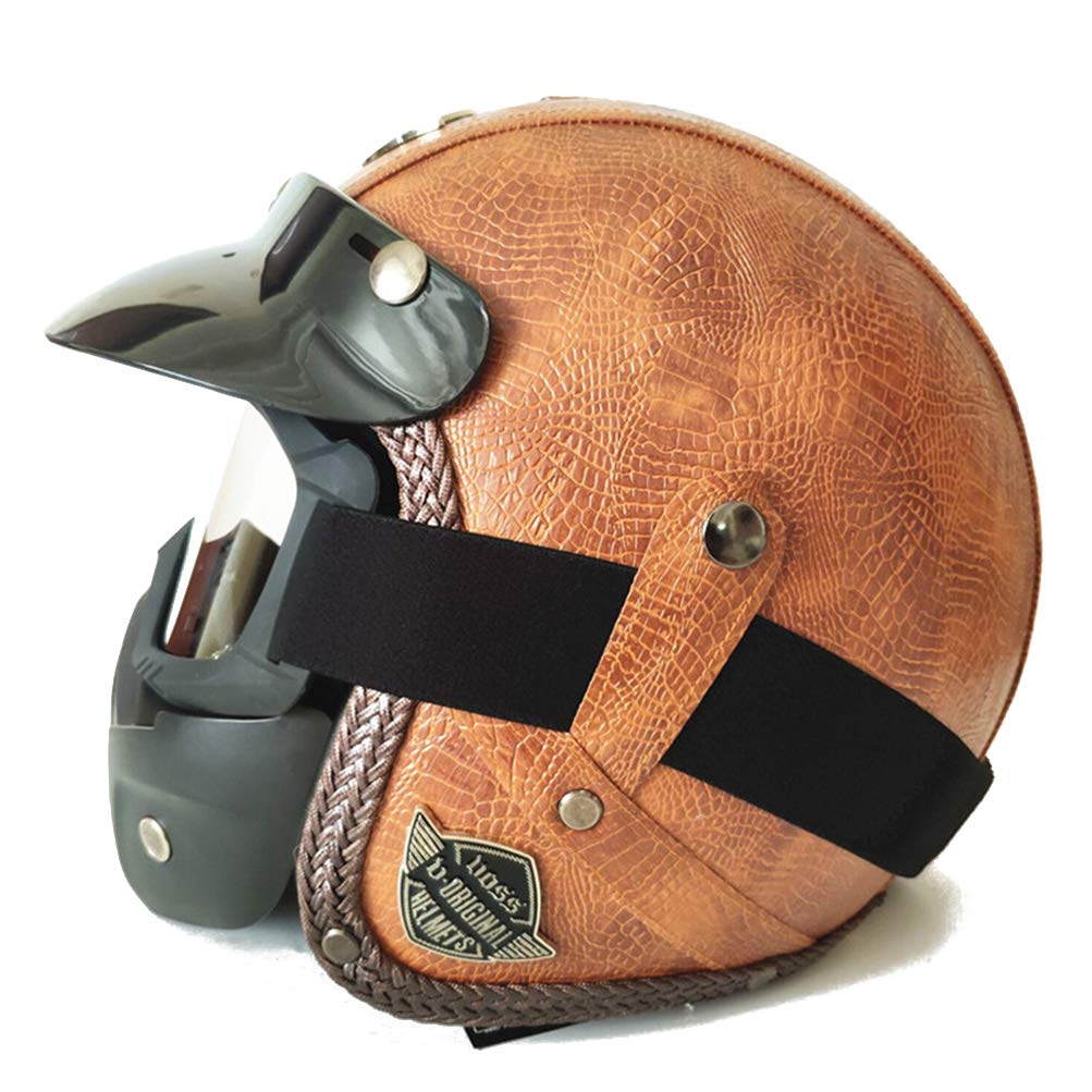DOT Deutsch Motorrad Jethelm für Chopper Cruiser Biker Vintage Retro Motorrad Cascos De Motociclistas Helme Jethelm Jet DOT Deutsch Motorrad Jethelm für Chopper Cruiser Biker Vintage Retro Motorrad Cascos De Motociclistas Helme Jethelm Jet von Motesen
