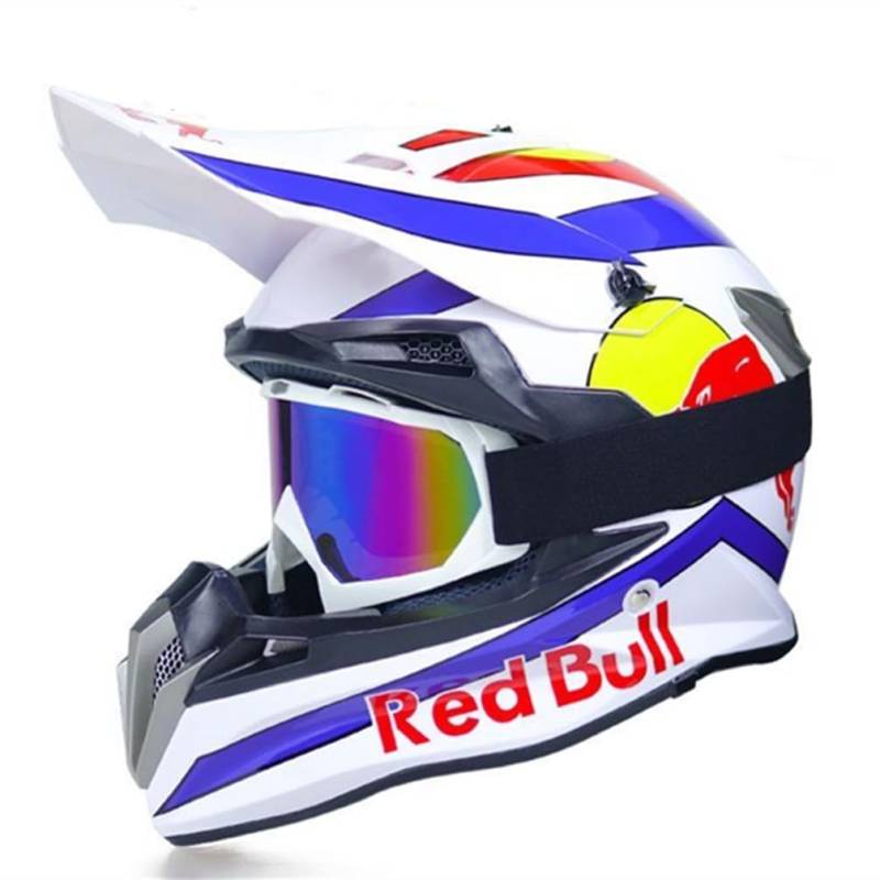 Dirt Bike Handschuhe Schutzbrille Motocross Helm Für Frauen Und Männer - Integraljugend Großer Helm Mit DOT Zertifizierung von Motesen