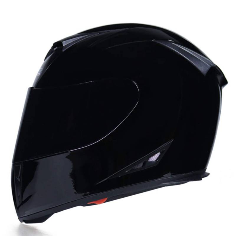 Integralhelm Motorrad mit Doppelscheibe Stilvoller Rennhelm mit Schnellverschluss Casco Moto Motorradhelme Herren / Damen Integralhelm von Motesen