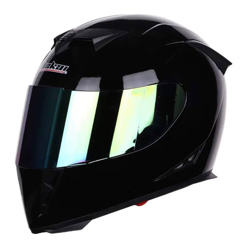 Integralhelm Mountainbike integralhelm getöntes Visier mit Doppelscheibe Stilvoller Rennhelm mit Schnellverschluss Casco Moto Motorradhelme Herren / Damen Integralhelm von Motesen