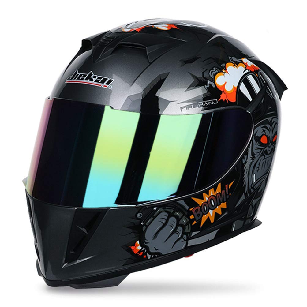 Integralhelm Mountainbike integralhelm getöntes visier mit Doppelscheibe Stilvoller Rennhelm mit Schnellverschluss Casco Moto Motorradhelme Herren/Damen Integralhelm Integralhelm Mountainbike integralhelm getöntes visier mit Doppelscheibe Stilvoller Rennhelm mit Schnellverschluss Casco Moto Motorradhelme Herren/Damen Integralhelm von Motesen
