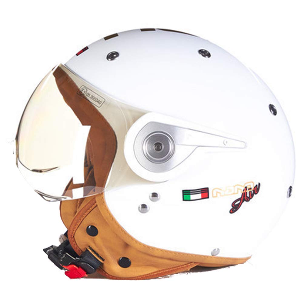 Jethelm für Frauen Motorrad Roller Helm 3/4 Jethelm Motocross Vintage Casque Moto Casque Casco Motocicleta Capacete Jethelm für Frauen Motorrad Roller Helm 3/4 Jethelm Motocross Vintage Casque Moto Casque Casco Motocicleta Capacete von Motesen