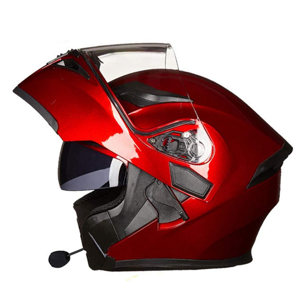 Klapphelm mit Bluetooth-Doppellinsen-Roller Motorradhelm Motorradhelm DOT Approved von Motesen