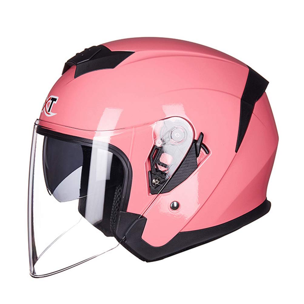 Motobiker Schutzhelm Jethelm 3/4 Elektro Fahrradhelm Roller Motorradhelm mit Visier von Motesen