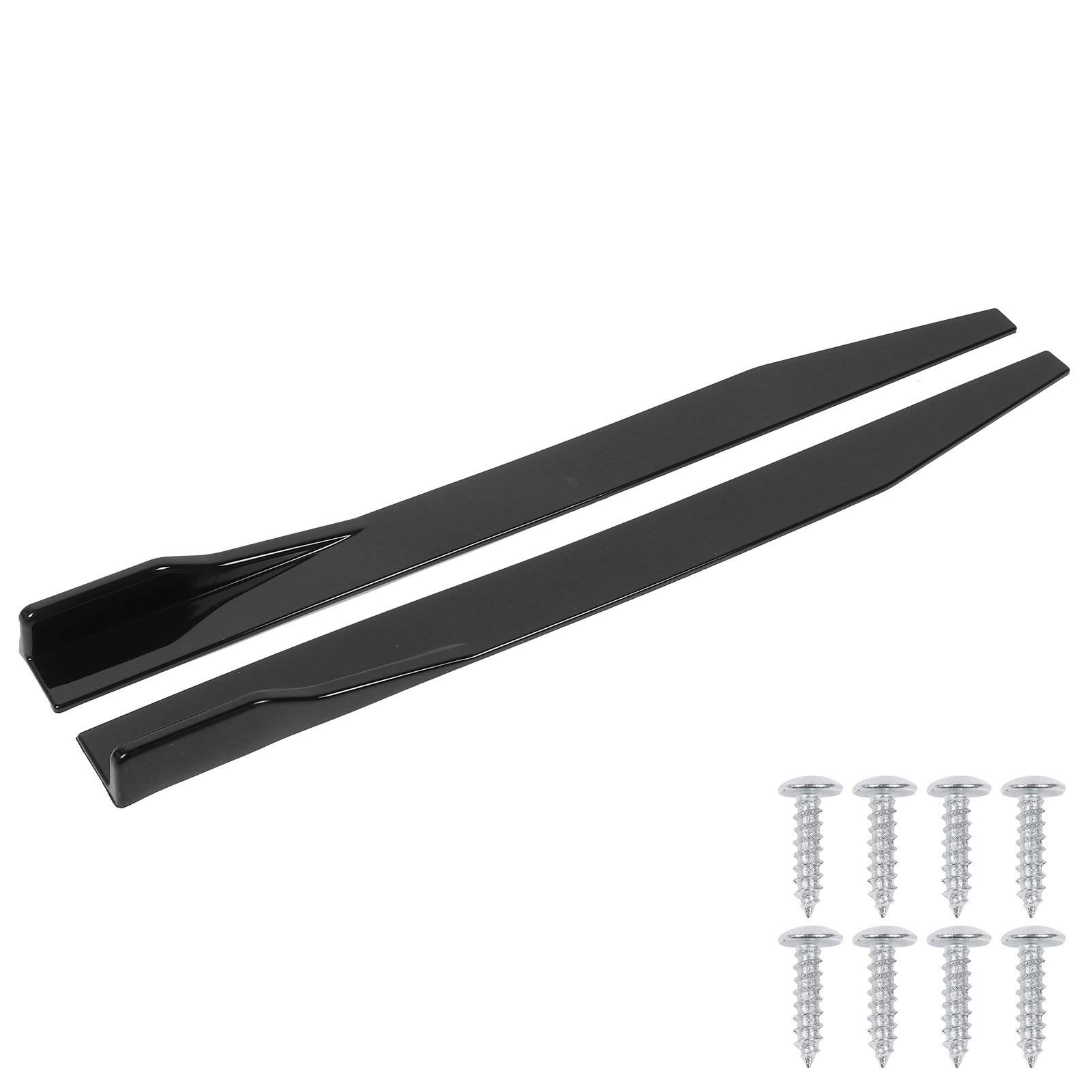 Mothinessto Universal Side Spoiler für Auto, Schwarz, Polypropylen (PP), unbemalt (unpainted), Kombination (Schrauben und Kleben) Mothinessto Universal Side Spoiler für Auto, Schwarz, Polypropylen (PP), unbemalt (unpainted), Kombination (Schrauben und Kleben) von Mothinessto