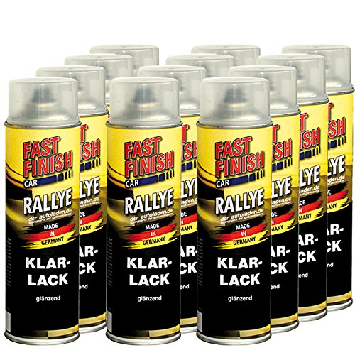 12x 500 ml FAST FINISH Car Rallye Klarlack Lackspray glänzend Spraydose 292859 12x 500 ml FAST FINISH Car Rallye Klarlack Lackspray glänzend Spraydose 292859 von Motip