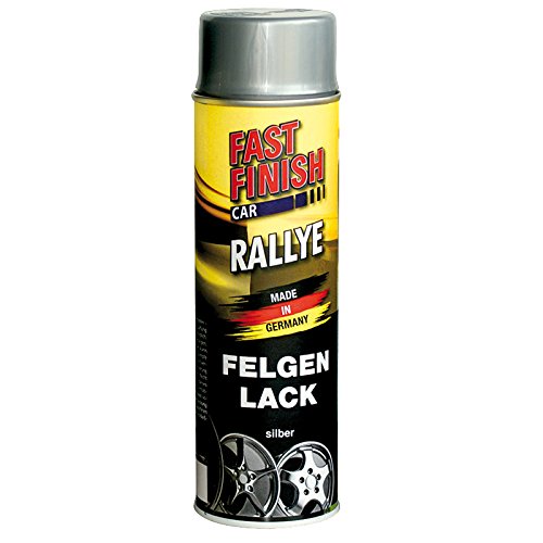 FAST FINISH Rallye Felgenlack Felgenfarbe Silber Spraydose Felgen 500ml 292842 von MOTIP DUPLI