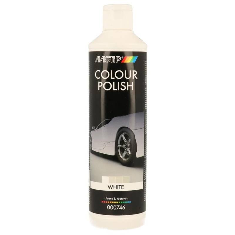 Motip Color Politur Colour Polish Weiss White Lackpflege Auto 000746 500Ml von MOTIP