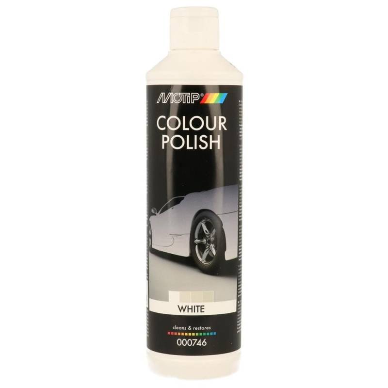 Motip Color Politur Colour Polish Weiss White Lackpflege Auto 000746 500Ml von Motip