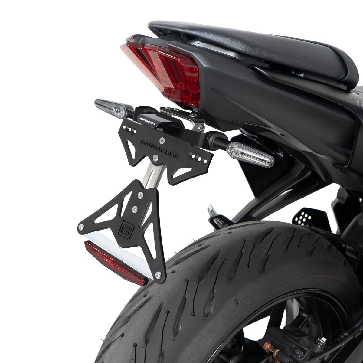 Barracuda Kennzeichenhalter für Yamaha MT-07 2021-2023 speziell für Originalblinker von Moto Discovery