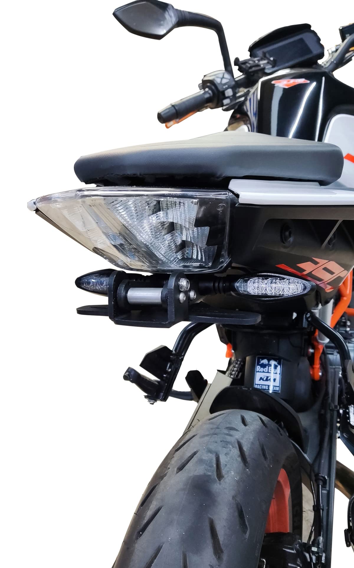 GREF Kennzeichenhalter für KTM Duke 125/250 / 390 2017-2023 (mit hochklappbarem Knopf) von Moto Discovery