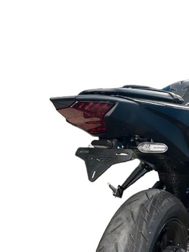 GREF-Kennzeichenhalter für Yamaha YZF-R7 2022-2024 (mit hochklappbarem Knopf) von Moto Discovery