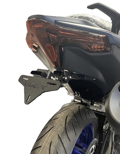GREF Kennzeichenhalter kompatibel mit Yamaha T-Max 560 2022-2024 (mit Flip-Up-Knopf) von Moto Discovery