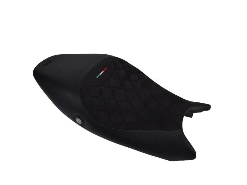 Moto Discovery Sitzbankbezug für Ducati Monster 696/796 / 795/1100 '08-'14 schwarz (Echtleder) von Moto Discovery