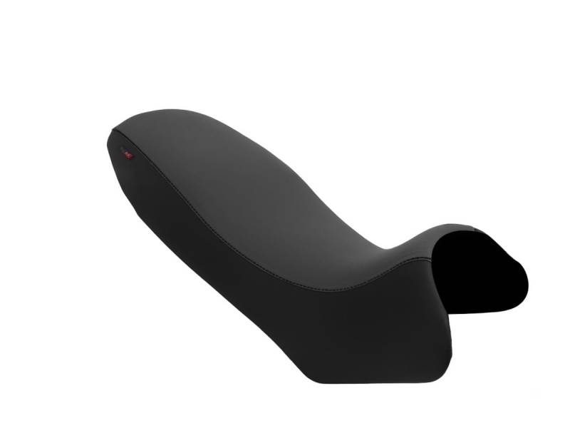 Sitzbankbezug kompatibel mit Suzuki XF 650 Freewind 1998-2004 Schwarz/Dunkelgrau mit schwarzen Nähten (B) von Moto Discovery