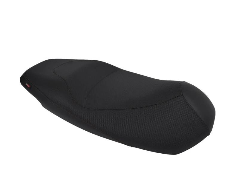 Sitzbankbezug kompatibel mit Piaggio Carnaby 125/200 / 250 2008-2010 schwarz mit schwarzen Nähten von Moto Discovery
