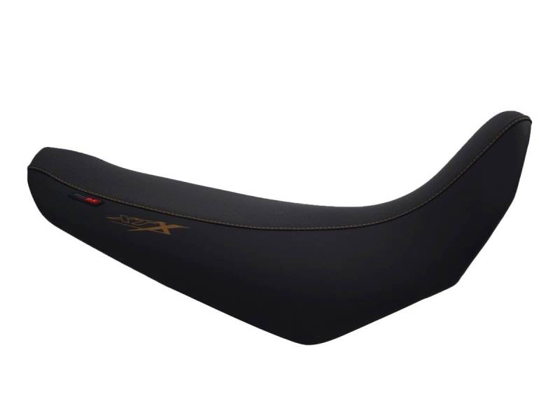 Sitzbezug kompatibel mit Yamaha XT660X 2004-2015 schwarz mit goldenen Nähten (E) von Moto Discovery