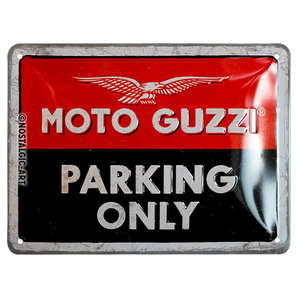 Blechschild Moto-Guzzi "Parking Only" Maße: 15x20cm Moto Guzzi von Moto Guzzi
